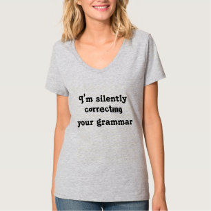 Camiseta Corrección de la gramática