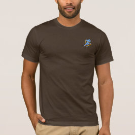 Camiseta Corredor azul cielo con triángulo de contorno nara