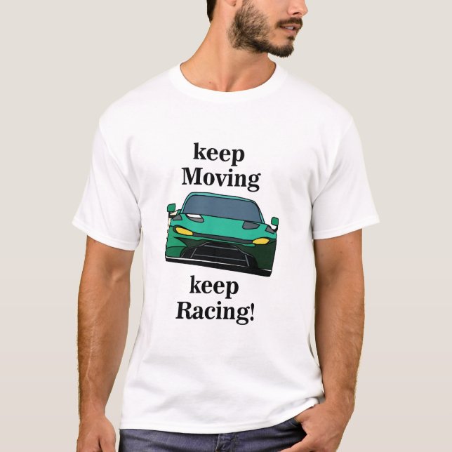 Camiseta Corredor de coches de carreras (Anverso)