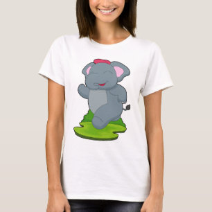 Camiseta Corredor de elefantes que practica deportes