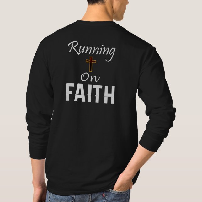 Camiseta Corredor de fe en acción (Reverso)