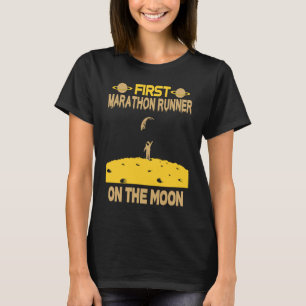 Camiseta Corredor de maratón en la luna