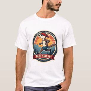 Camiseta Corredor de perezoso vintage divertido gráfico día