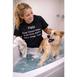 Camiseta Corredor de Perro Personalizado Corre Hacia el Agu