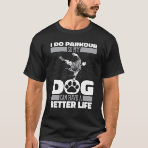 Camiseta Corredor de seguimiento de perro de Parkour