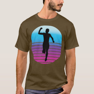 Camiseta Corredor del atleta vintage Fitness Sprinter