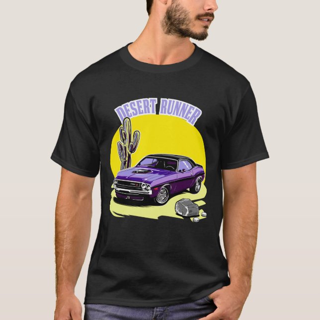 Camiseta Corredor del desierto, ilustracion del Challenger  (Anverso)