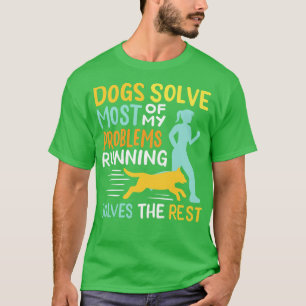 Camiseta Corredor del propietario del perro en ejecución