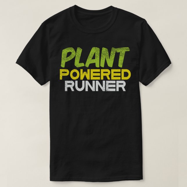 Camiseta Corredor eléctrico de planta vegana (Diseño del anverso)