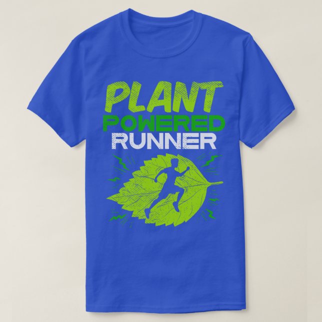 Camiseta Corredor eléctrico de planta vegana 2 (Diseño del anverso)