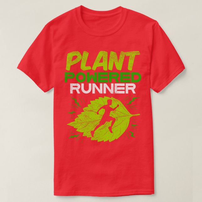 Camiseta Corredor eléctrico de planta vegana 2 (Diseño del anverso)