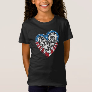 Camiseta Corredor estadounidense de bandera de Estados Unid