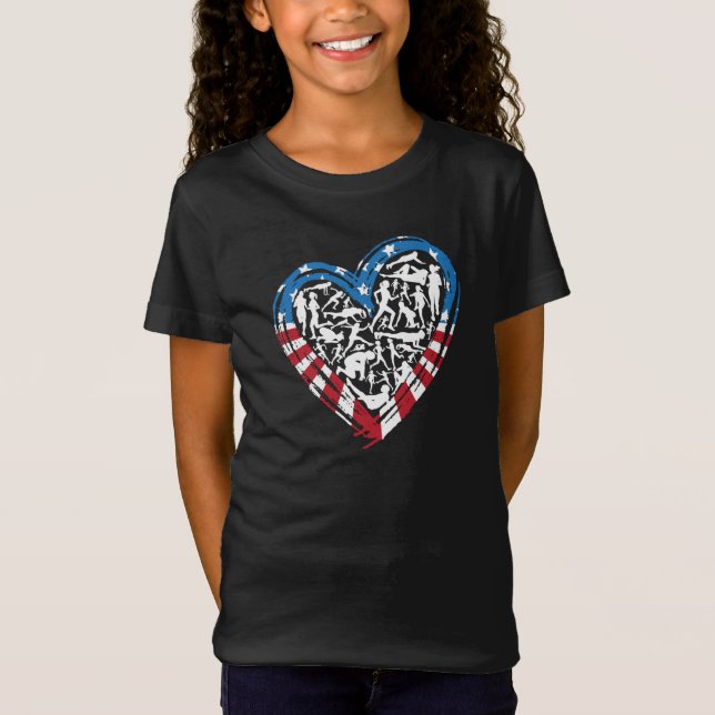 Camiseta Corredor estadounidense de bandera de Estados Unid (Anverso)