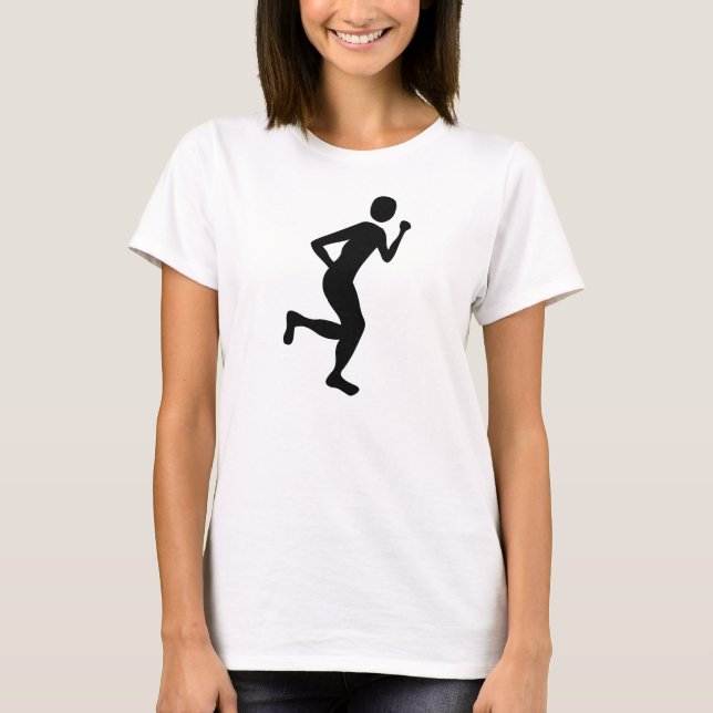 Camiseta Corredor (hombre) - Negro (Anverso)