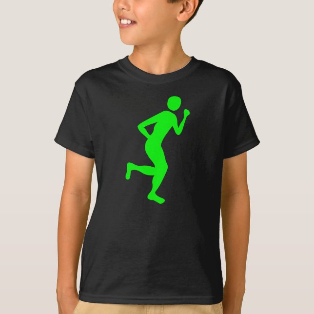 Camiseta Corredor (hombre) - Verde (Anverso)