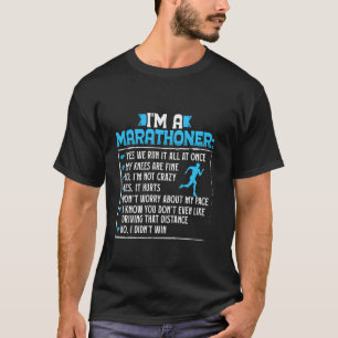 Camiseta Corredor SOY UN MARATONISTA Correr Divertido Marat