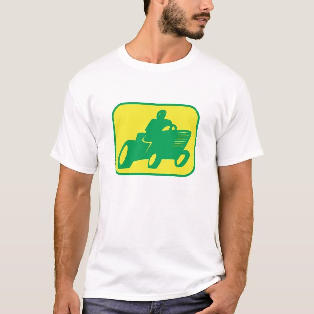Camiseta Corredor verde y amarillo del cortacésped (Anverso)