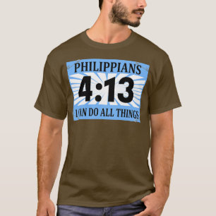 Camiseta Corredora cristiana corriendo Bib Philippians 413 