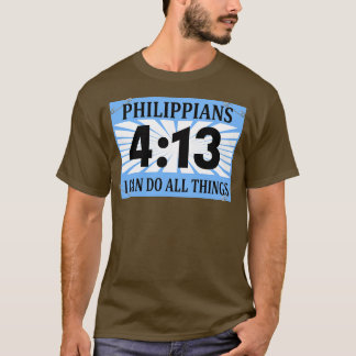 Camiseta Corredora cristiana corriendo Bib Philippians 413 
