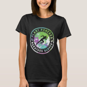 Camiseta Corredora de maratón vegana divertida y linda con 