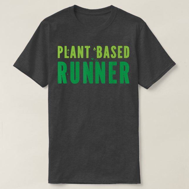 Camiseta Corredora De Plantas Que Corre Maratón Vegan Veget (Diseño del anverso)