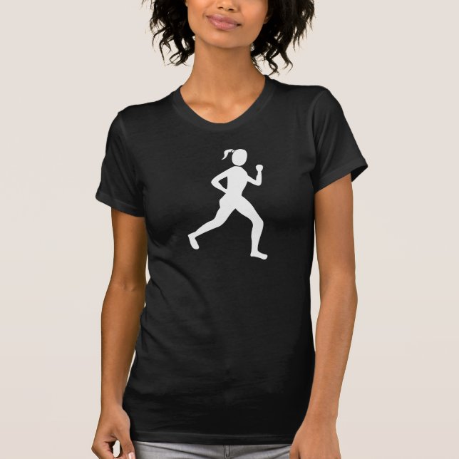 Camiseta Corredora (hembra) - Blanco (Anverso)