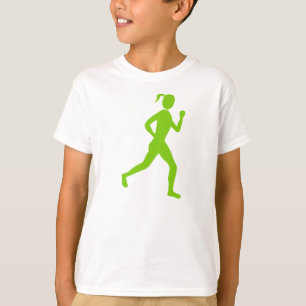 Camiseta Corredora (hembra) - Martian Green