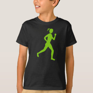 Camiseta Corredora (hembra) - Martian Green