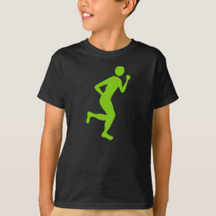 Camiseta Corredora (hombre) - Verde marciano