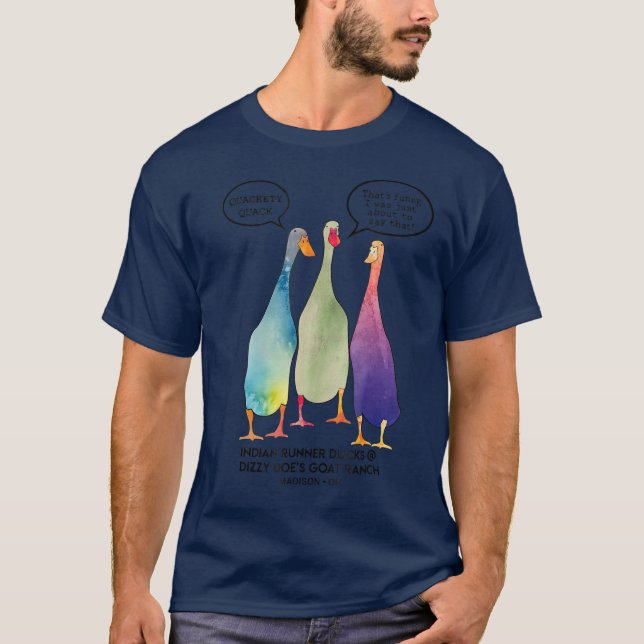 Camiseta Corredora india Duck T Quackety Quack (Anverso)