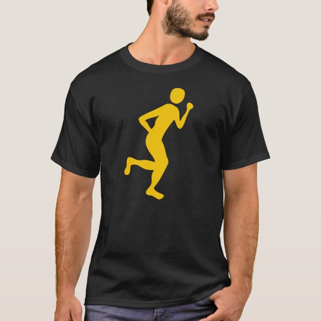 Camiseta Corredora (macho) - Ámbar (Anverso)