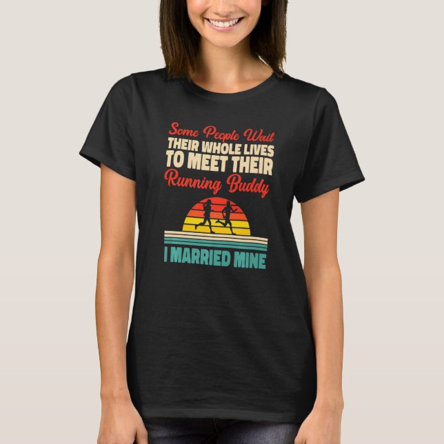 Camiseta Corredora media maratón Boda Husb (Anverso)