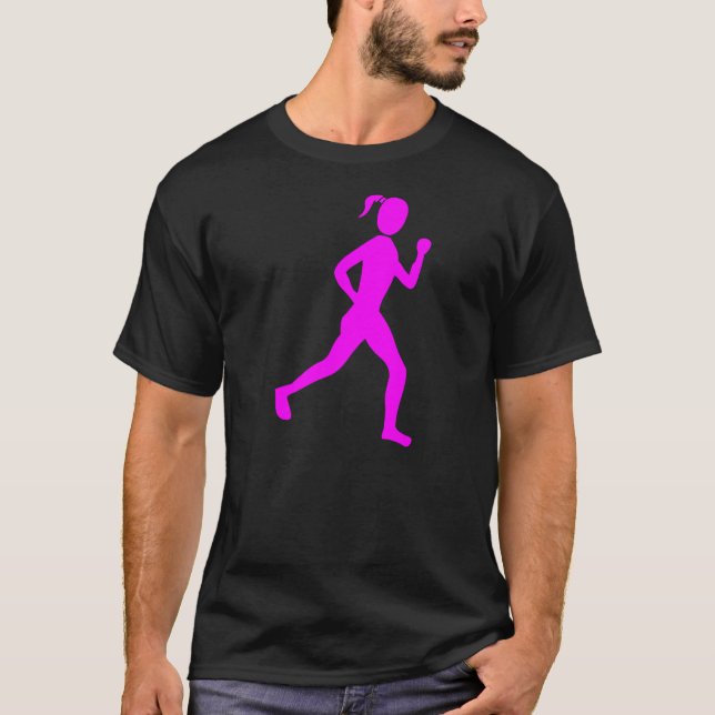 Camiseta Corredora (mujer) - Magenta (Anverso)