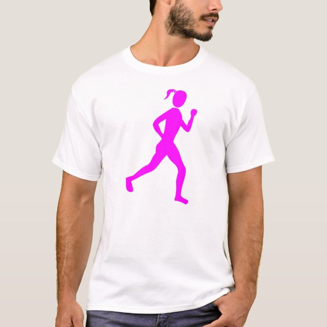 Camiseta Corredora (mujer) - Magenta (Anverso)