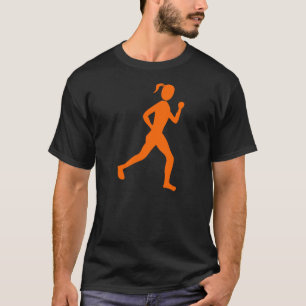 Camiseta Corredora (mujer) - Naranja