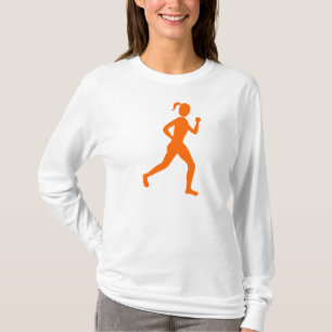 Camiseta Corredora (mujer) - Naranja