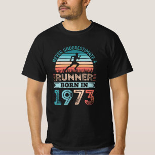 Camiseta Corredora nacida en 1973 50º regalo de cumpleaños