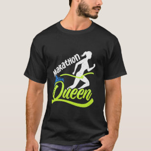 Camiseta Corredora REINA DE MARATÓN Corriendo Divertido Mar