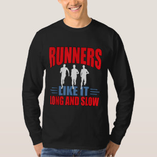 Camiseta Corredoras Como It Larga Y Lenta Distancia Gracios