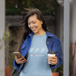 Camiseta Corredoras de eslóganes de Love Running