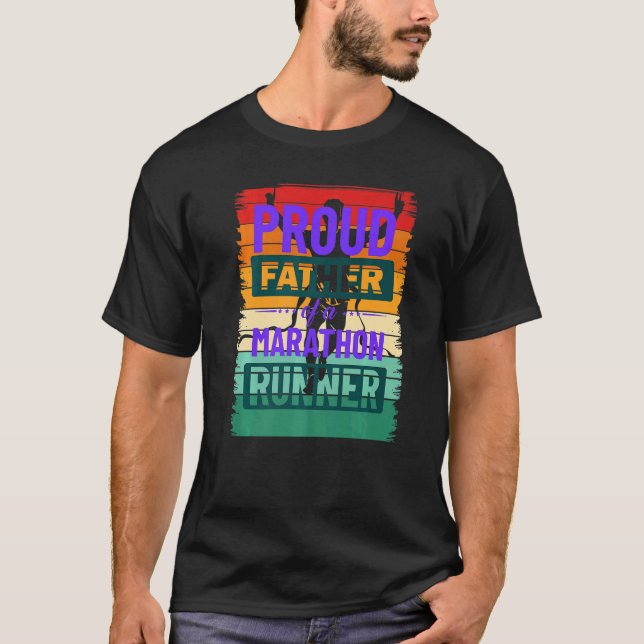 Camiseta Corredoras de maratón en hombres orgulloso padre V (Anverso)
