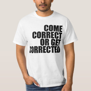 Camiseta corregir o corregir