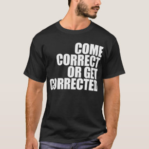 Camiseta corregir o corregir