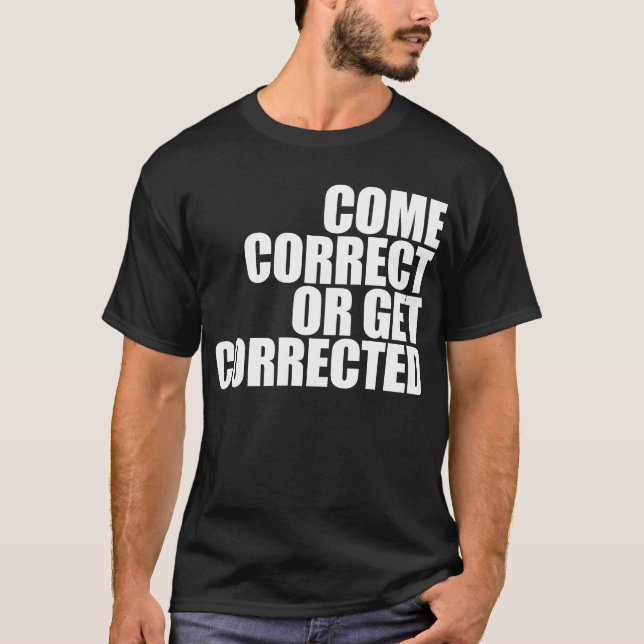 Camiseta corregir o corregir (Anverso)