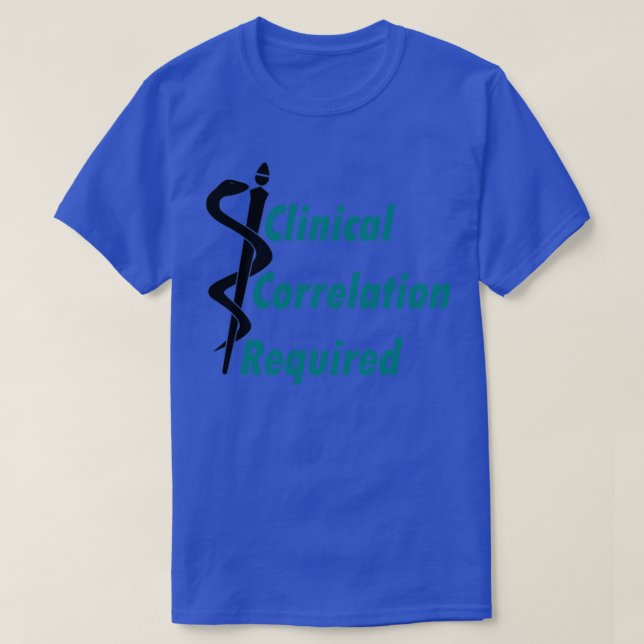 Camiseta Correlación clínica requerida (Diseño del anverso)