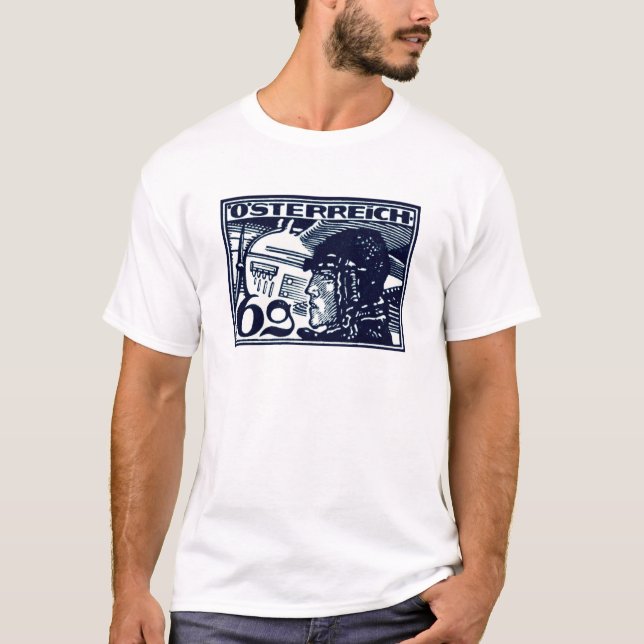 Camiseta Correo aéreo austriaco de 1925 (Anverso)