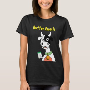 Camiseta Correo electrónico de la mantequilla Humor polític