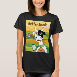 Camiseta Correo electrónico de la mantequilla Humor polític