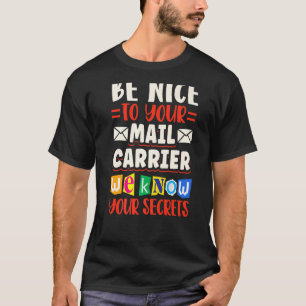 Camiseta Correo postal del Servicio de Entrega de Trabajado