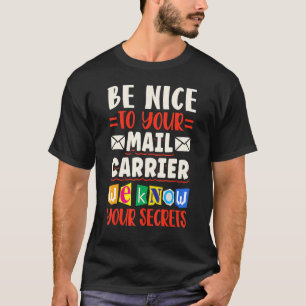 Camiseta Correo postal del Servicio de Entrega de Trabajado